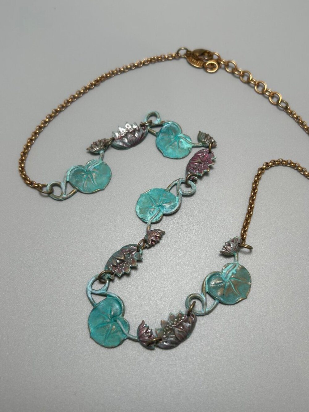 HANDMADE We Dream in Colour Waterlily Collar necklace
